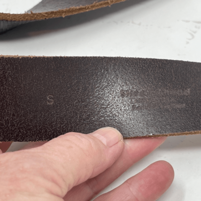 Streets Ahead Leather belt with slanted buckle Made in Italy  display picture 1