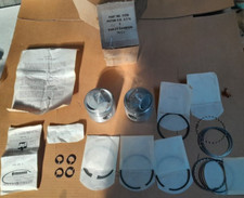 Set Of Trw Forged Pistons .070 Over Size For 1941 To 1966 Harley 74 Big Twins Set Of Trw Forged Pistons .070 Over Size For 1941 To 1966 Harley 74 Big Twins
