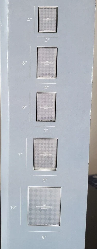 PHILIP WHITNEY LTD. Godinger 5 Piece Gold Plated Photo Frame Set A7 - Image 3 of 3