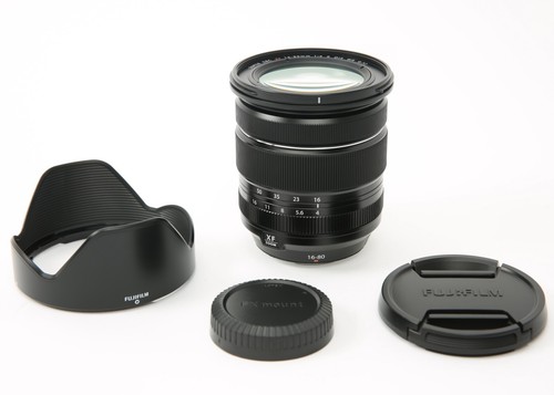 FUJIFILM Fujinon XF 16-80mm f/4 R OIS WR Zoom Lens with Both Caps and Hood - Picture 2 of 7