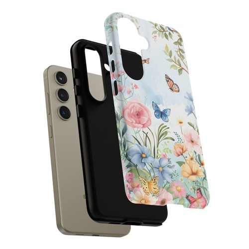Spring Butterfly & Floral Phone Case, Garden-Inspired Design Cover | X45 - 第 188/272 張圖片
