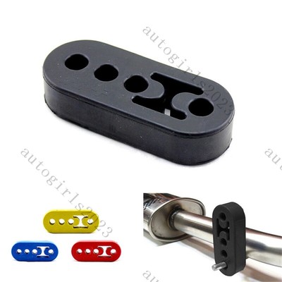 1PC Car Rubber Exhaust Tail Pipe Mount Brackets Hanger Insulator 12mm 4 Holes