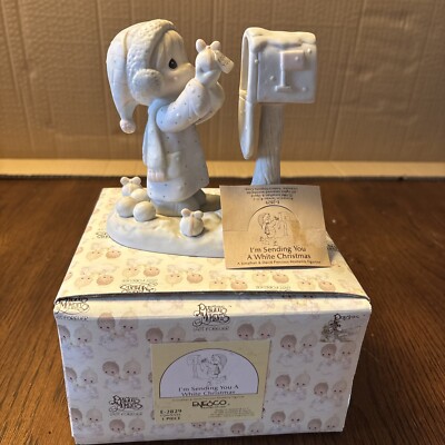 Precious Moments Figure I m Sending You A White Christmas #E2829 NIB