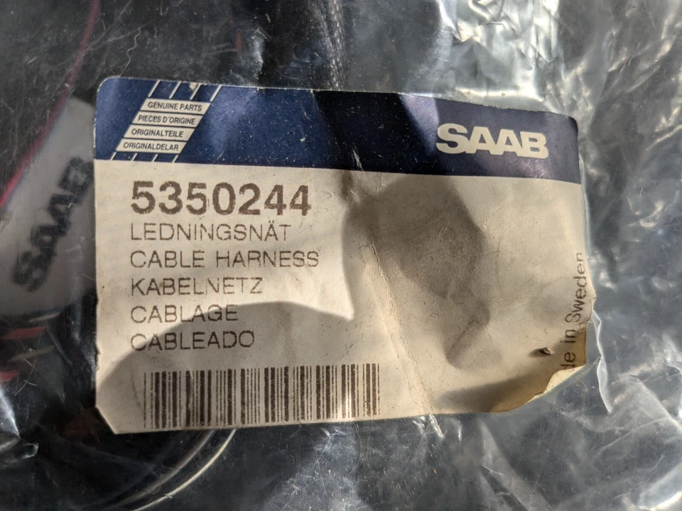 Arnés de cable de panel de instrumentos original SAAB 5350244 NOS 9-3 99-03 HACER OFERTA Foto 2 de 2