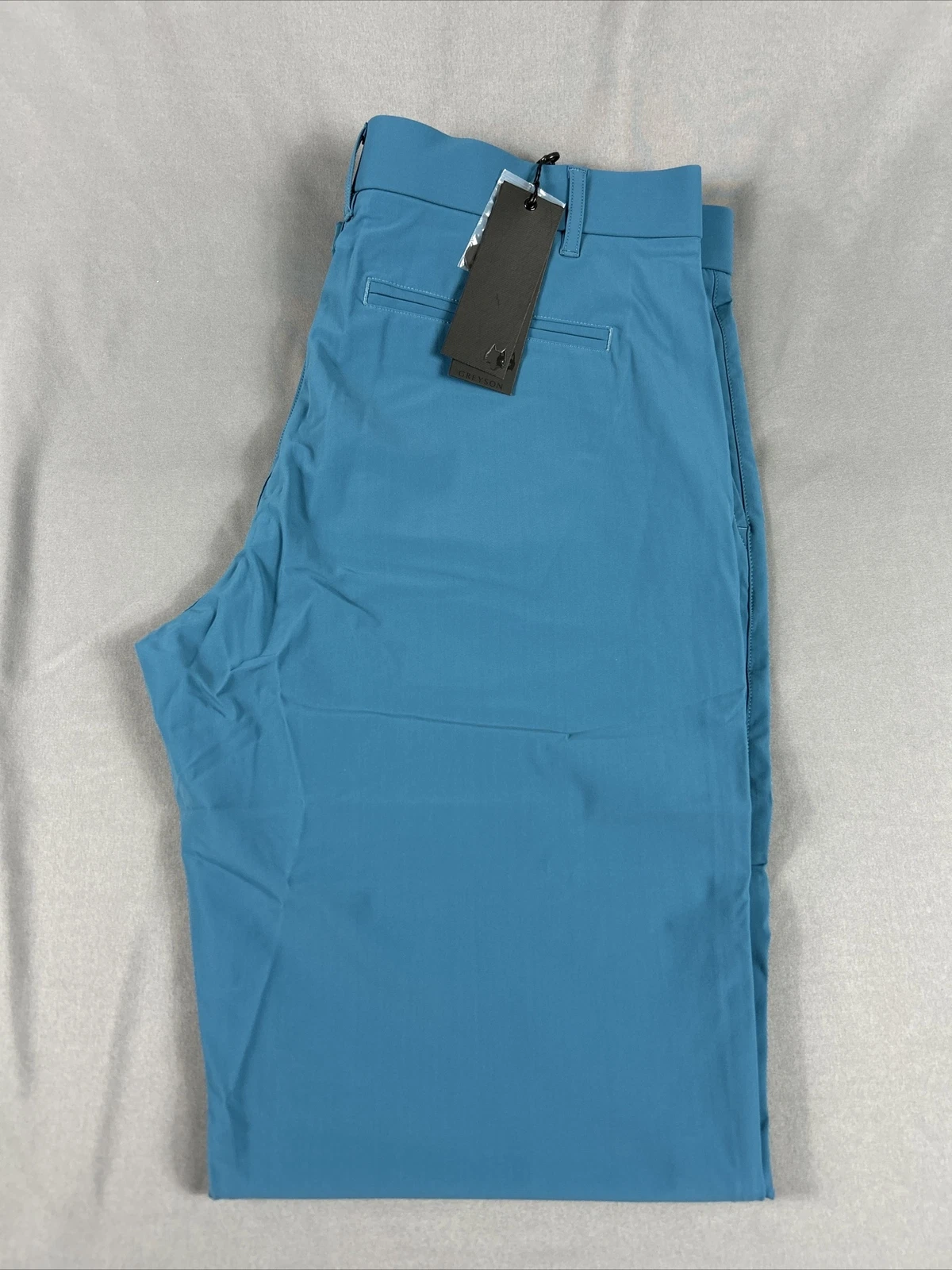 Greyson Montauk Golf Pants Trousers 35 x 32 Orca Blue Polyamide NWT MSRP $145
