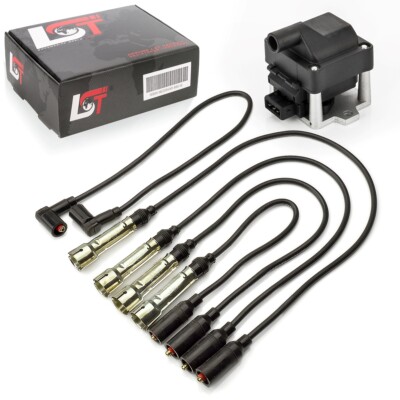 Ignition cable set ignition lead ignition coil ignition unit for VW Golf III 3 Vento 1H 1.8