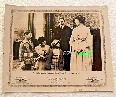 ZOE RAE GORDON GRIFFITH (1ST TARZAN) LOBBY CARD GLORIANA 1916 CHILD STARS