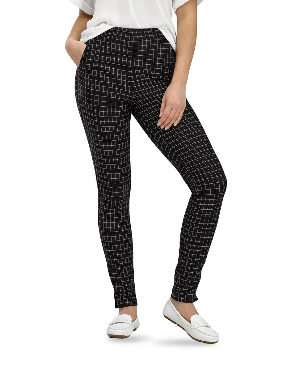 Hue Women's Work Baby Windowpane High Rise Leggings XS, M