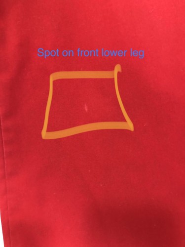SB SCRUBS Extra Small Red Medical Uniform Pants Cargo Pocket GUC Not Perfect - Picture 5 of 11
