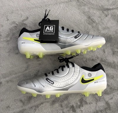 Nike Tiempo Legend 10 Elite AG Pro Soccer Cleats Men\'s Size 8 HF4378-002 Nike Tiempo Legend 10 Elite AG Pro Soccer Cleats Silver  main image 3