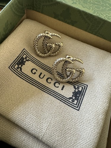 Gucci Stud earrings piercing Logo Gg