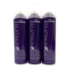 Rusk Deepshine PlatinumX Hairspray, 10 oz-3 Pack