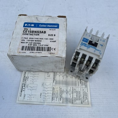 Eaton Cutler-Hammer CE15BNS3AB  Contactor 110/120V Coil