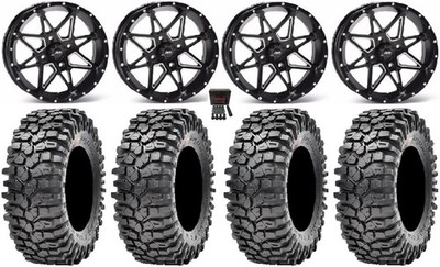 ITP Tornado 14'' Wheels Black 32'' Roxxzilla Tires Can-Am Maverick X3