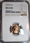 NGC MS-64 RB 1919-D Lincoln Cent, Beautiful, Red-Brown specimen!