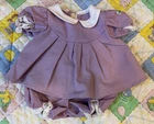 Vintage Jesmar Cabbage Patch Kids Purple Bib Dress Set