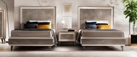 Set Hotel 2X Betten Nachttisch Design Schlafzimmer 3Tlg. MöBel Arredoclassic
