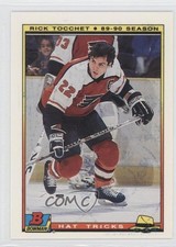 1990-91 Bowman Hat Tricks Rick Tocchet #14 09o4