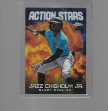 2023 TOPPS CHROME UPDATE BASEBALL ACTION STARS JAZZ CHISHOLM JR. #ASC-30