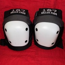 187 Killer Pads Fly Knee Pad, Grey / White, Medium