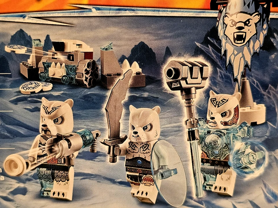 ICE BEAR TRIBE PACK Lego LEGENDS OF CHIMA Set #70230 NEW Sealed RETIRED Unopened - Image 2 of 4