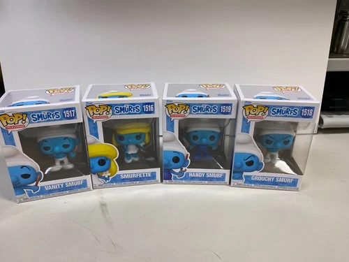 Funko POP! Television: The Smurfs Full Set #1516 1517 1518 1519 Complete