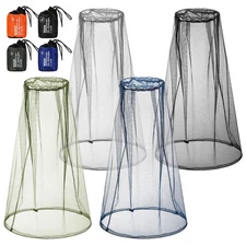 4 Pack Mosquito Net Mesh for Head Face Neck Fly Netting Hood from Bugs Gnats ...