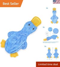 Interactive Squeaky Dog Chew Toy - Large, Blue