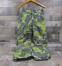 Burton Barnstorm Pants Boys XL Green Camouflage Snowboard Ski DRYRIDE Youth