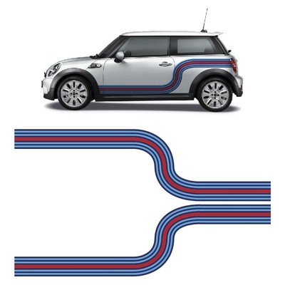 Autocollants bande latérale Martini Mini Cooper | eBay