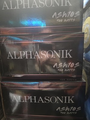 Alphasonik ASW10 10'' Subwoofer Single 4 Ohm