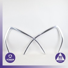 14-18 BMW F15 X5 Rear Left & Right Quarter Window Molding Set 51377289722 OEM