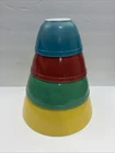 Vintage Pyrex Primary Colors Set Of 4 Nesting Mixing Bowls - 401, 402, 403, 404