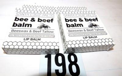 3X Santa Cruz Paleo Grass Fed Beef Tallow & Beeswax Lip Balm 3X 4 Pack