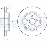 2X Delphi Bremsscheibe BG9170C FüR Chrysler Dodge Jeep