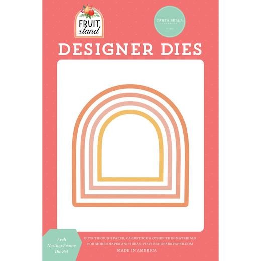Carta Bella Fruit Stand Cutting Dies - Arch Nesting Frame 4pcs