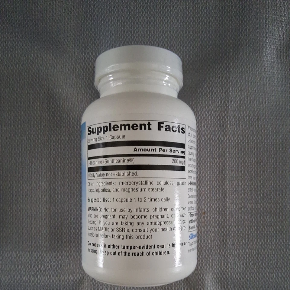 Source Naturals, Inc. L-Theanine 200mg 120 Capsule - Image 2 of 3