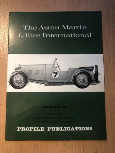 [36721-204] Auto - Profile Publications Number 33 The Aston Martin 1 1/2 litre - Photo 1/1