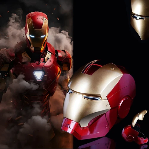 Iron Man MK5 Helmet 1:1 Wearable Voice Control IronMan LED Mask Cosplay Props - Bild 10 von 18