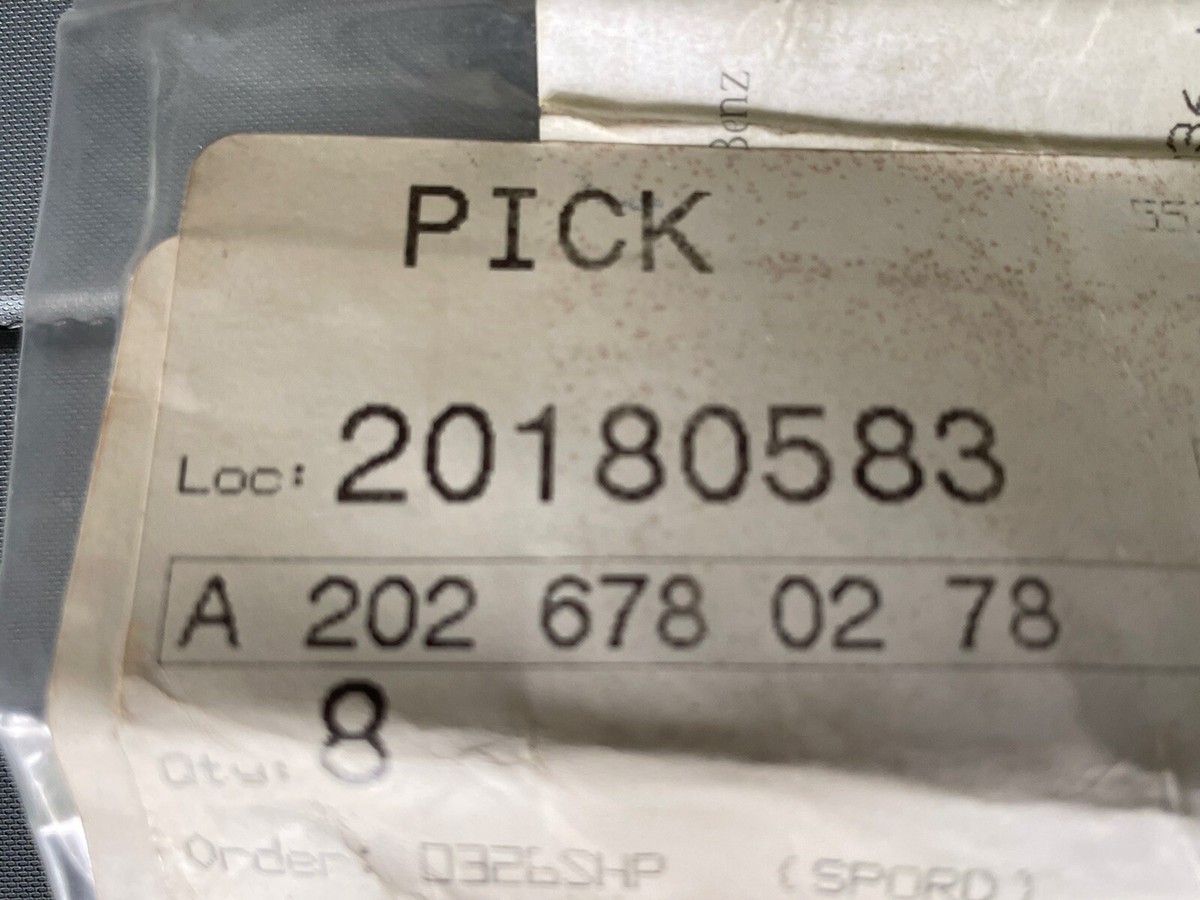 Mercedes-Benz A2026780278 Rear Window Molding Clip Genuine