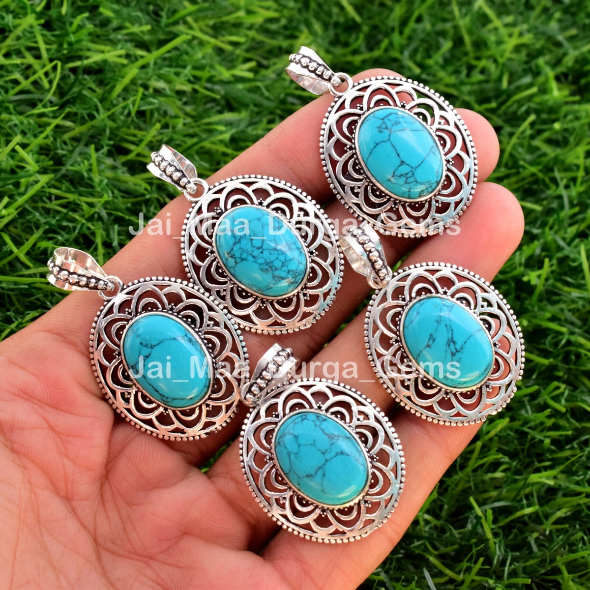 Synthetic turquoise jewelry deals