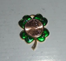 Lucky Coin Token Lincoln Penny Keychain Chain Pendant Birthday Clover 2021 Luck 