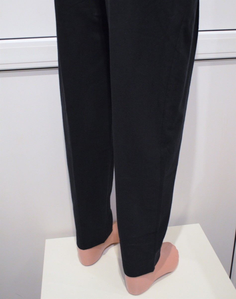 CHRISTOPHE LEMAIRE One-pleated Pants Black Washed Cotton CHRISTOPHE LEMAIRE One-pleated Pants Black Washed Cotton