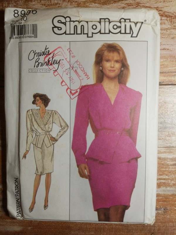  Simplicity Sewing Pattern 8906 Misses Two Piece dress Size 10 Uncut Skirt Top