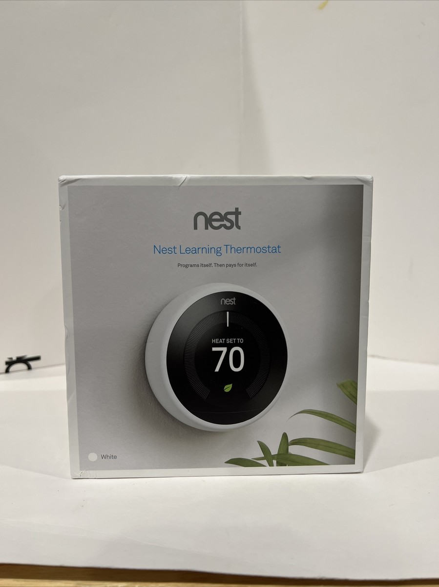 Google Nest Learning Thermostat BOX ONLY White NO THERMOSTAT | eBay