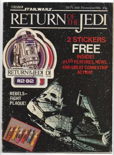 Star Wars Return of the Jedi #75 Weekly VG (1984) Marvel Comics UK