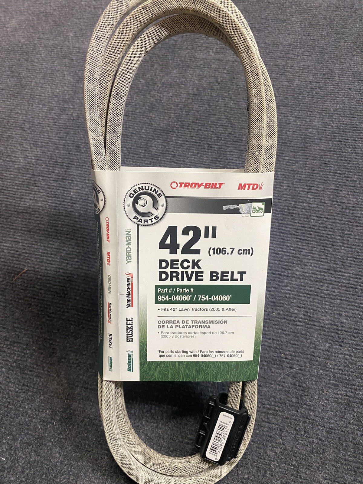 TroyBilt Original Equipment 42 in. Deck Drive Belt for Lawn Tractors