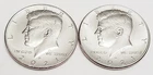 2021 P & D Kennedy Half Dollar Set (2 coins)  AVE CIRCULATED **FREE SHIPPING**
