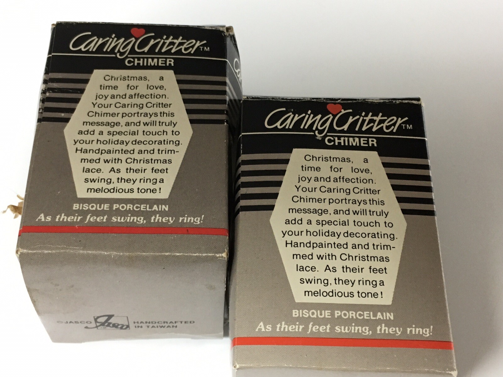 Vintage Jasco Caring Critters Chimes/Bells Lot of 2