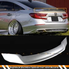 FOR 18-2022 Accord Painted Lunar Silver Metallic R Style Duckbill Trunk Spoiler